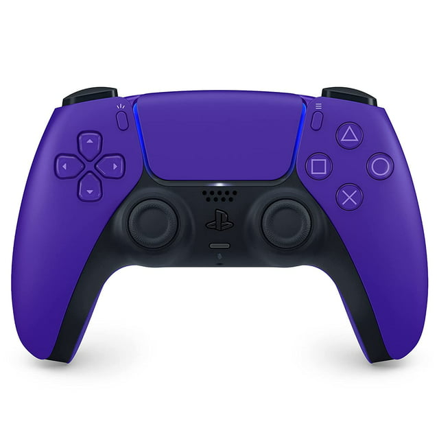 purple and black dualsense wireless controller