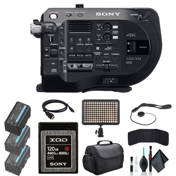 Sony PXW-FS7M2 XDCAM Super 35 Camera System PXW-FS7M2, 120GB Memory Card, 2 x BP-U35 Battery, Bag, LED Light, Memory Card Wallet, Cap Keeper, Cleaning Kit, HDMI Cable