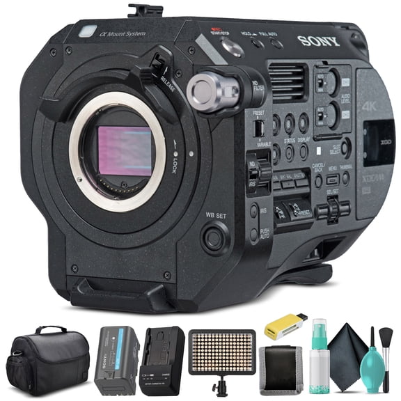 Sony PXW-FS7M2 XDCAM Super 35 Camera System PXW-FS7M2 with Extra Battery, LED Light, Case and and More. - Starter Bundle