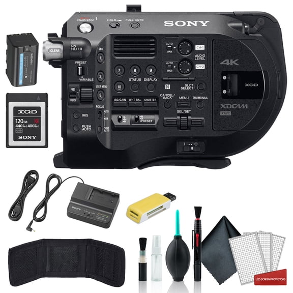 Sony PXW-FS7M2 XDCAM Super 35 Camera System W/ 120GB Memory Card, Cleaning Set and and More