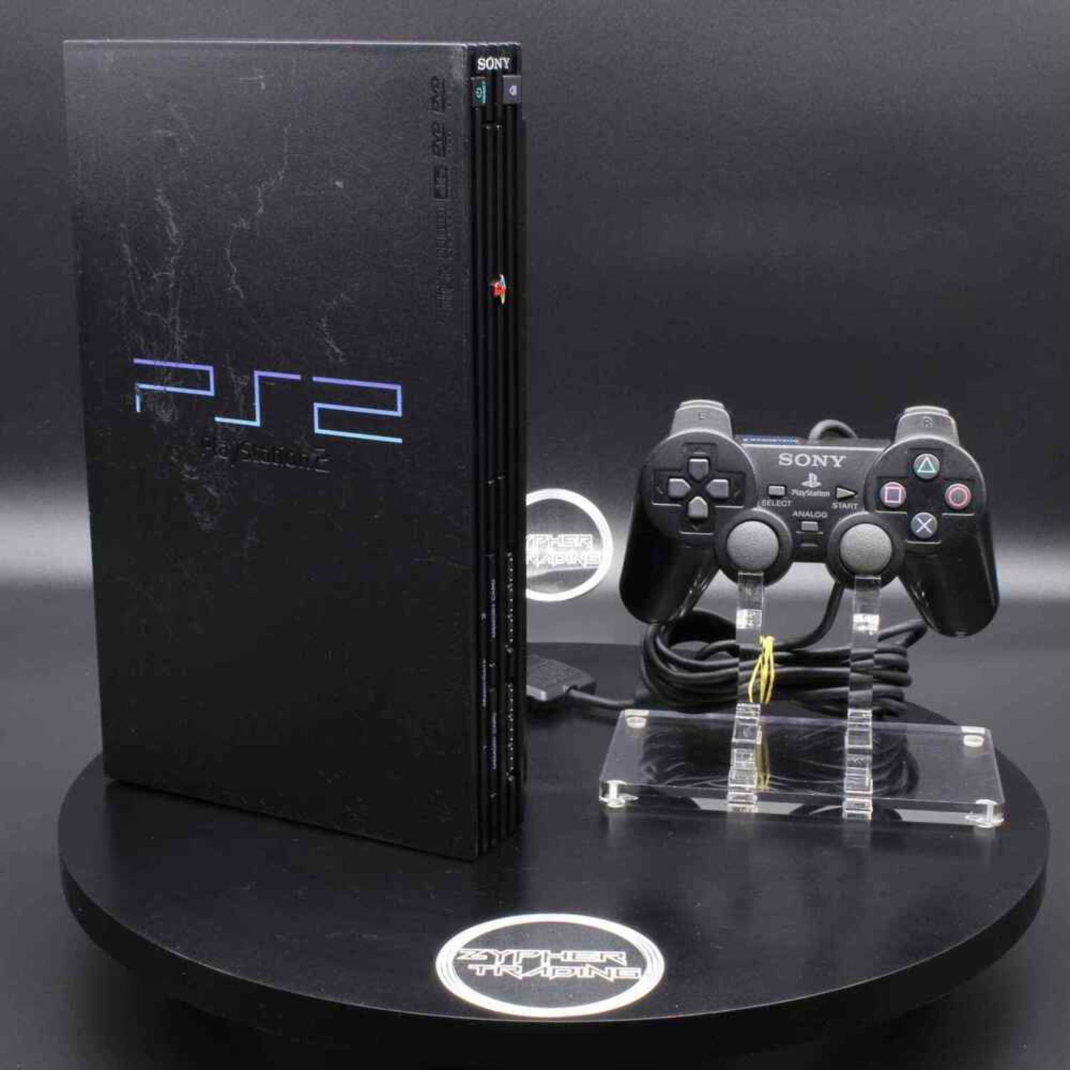 Sony PlayStation 2 Console [Black] | Cables DualShock 2 | 2000 | Tested