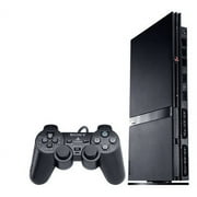 Sony, PlayStation 2, FPU Floating Point Unit, Floating Point Multiply Accumulator x 1, Slim Video Game Console, 32 GB, PlayStation format CD-ROM, PlayStation 2 format CD-ROM, PlayStation 2 format DVD-ROM, Audio CD, DVD-Video, Charcoal Black, 1, 1, 1