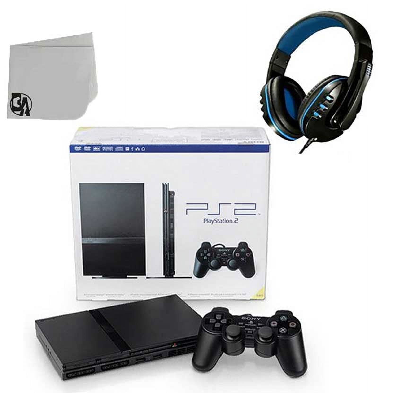 Sony PlayStation 2 Console - Black Bundle Gaming and Entertainment  Excellence Manufacturer Refurbished