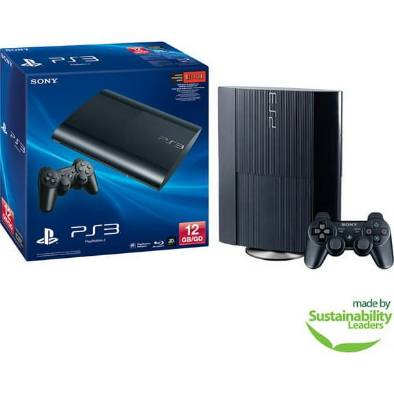 Restored Sony PlayStation 3 (PS3) 12GB Gaming Console, Black
