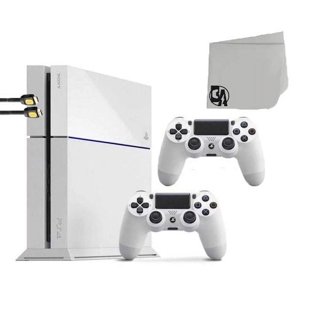 Sony PlayStation 4 500GB Gaming Console White 2 Controller Included BOLT  AXTION Bundle Refurbished - Walmart.com