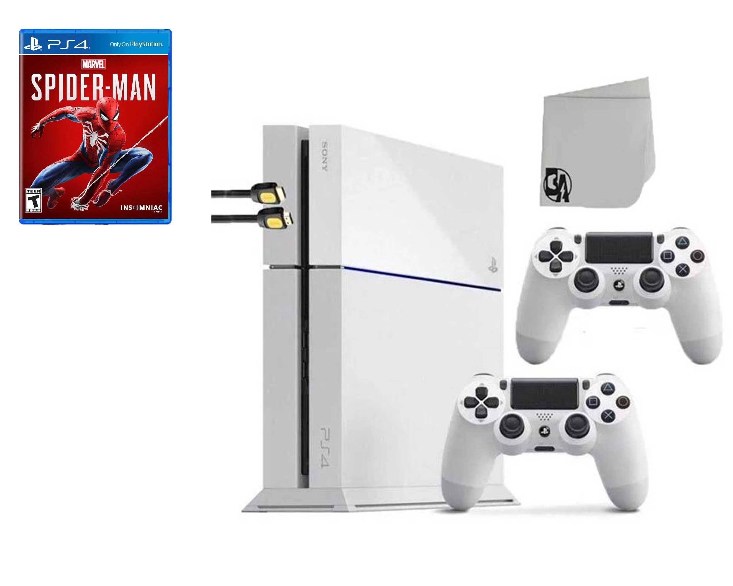 TEC New Sony PlayStation_PS5 Gaming Console(Disc) with Marvel’s Spider-Man  2 Bundle - White Edition