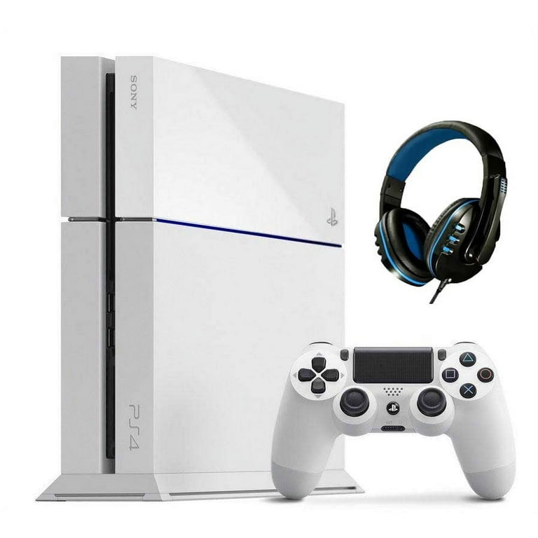 Restored Sony PlayStation 4 500GB Gaming Console White with BOLT 