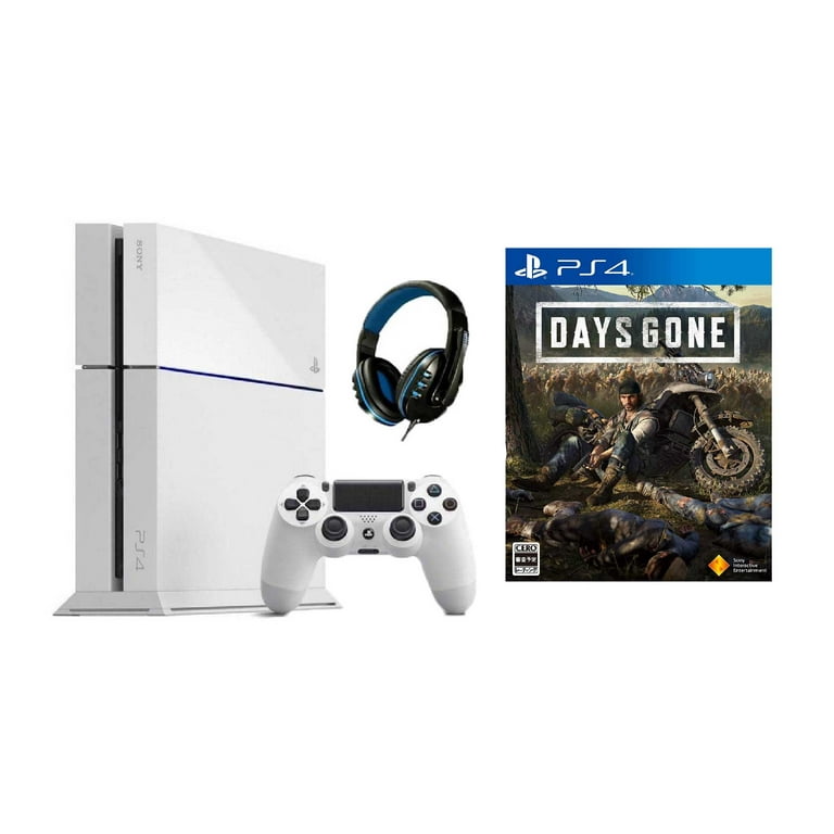 Sony PlayStation 4 500GB Gaming Console White with Days Gone BOLT AXTION  Bundle Like New 