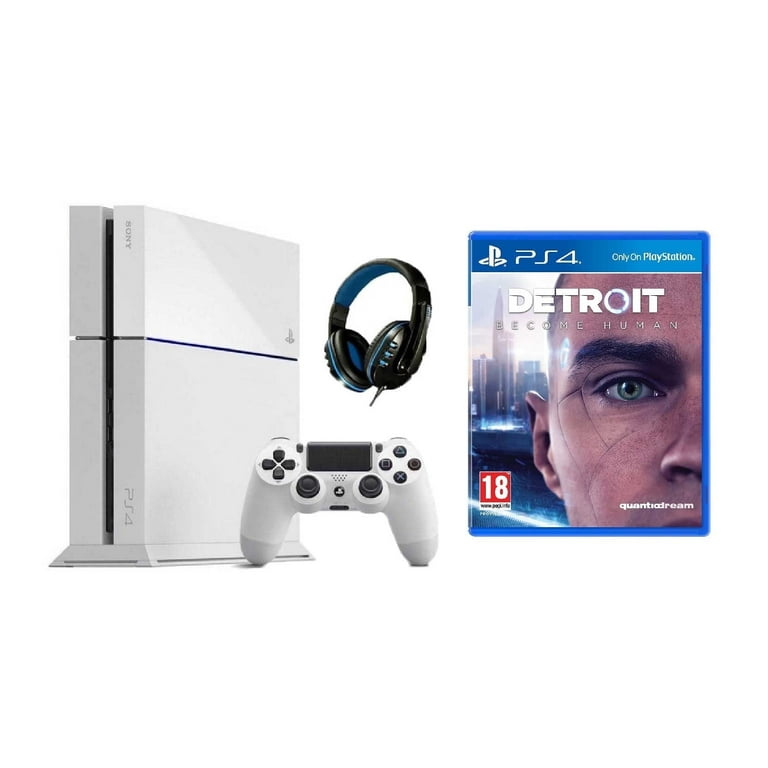 Sony PlayStation 4 500GB Gaming Console White with Detroit Become Human  BOLT AXTION Bundle Like New - Walmart.com