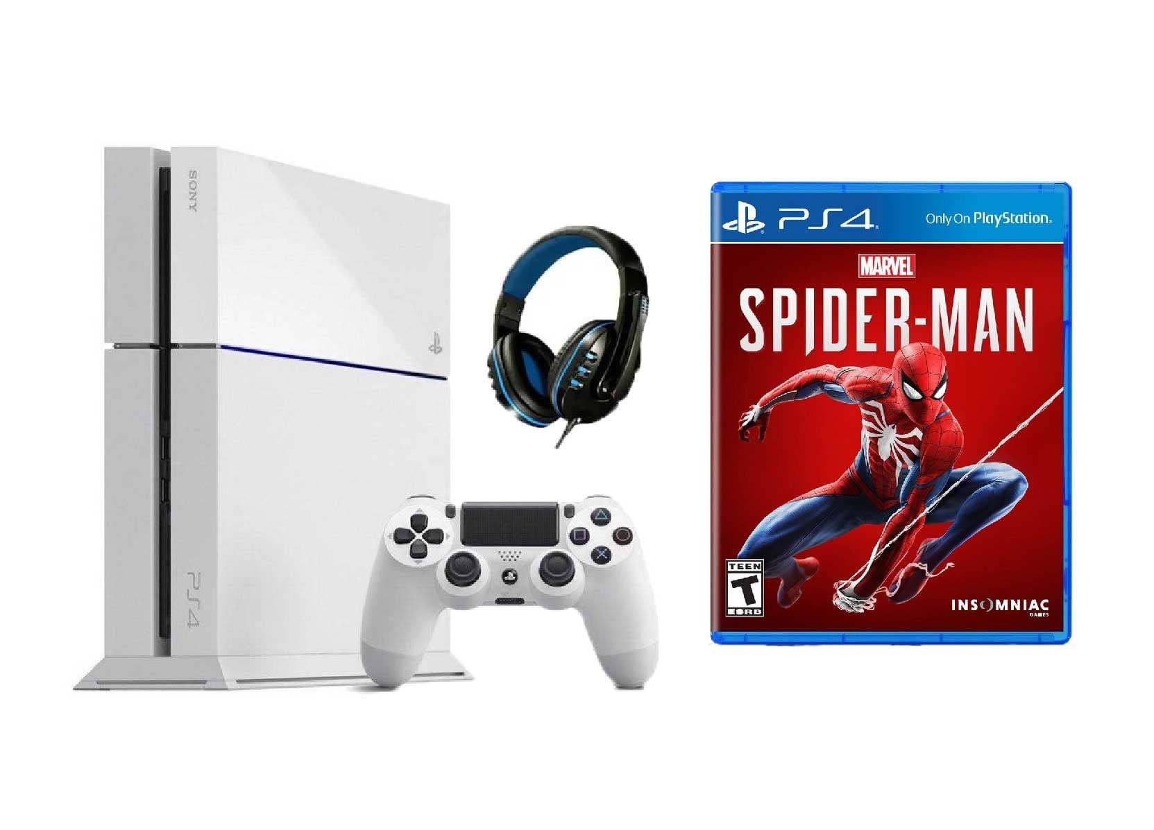Sony PlayStation 4 500GB Gaming Console White with Mortal Kombat X Sony PlayStation 4 500GB Gaming Console White with Mortal Kombat X
