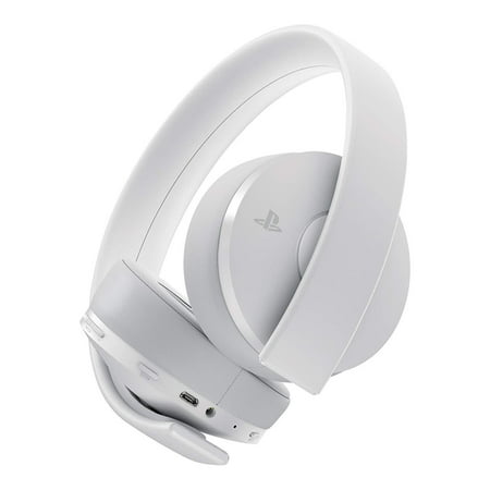 Sony PlayStation 4, Gold Wireless Stereo Headset, White