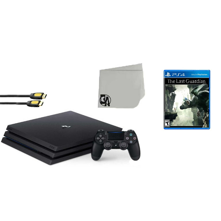 Sony PlayStation 4 PRO 1TB Gaming Console Black with The Last Guardian BOLT  AXTION Bundle Like New 
