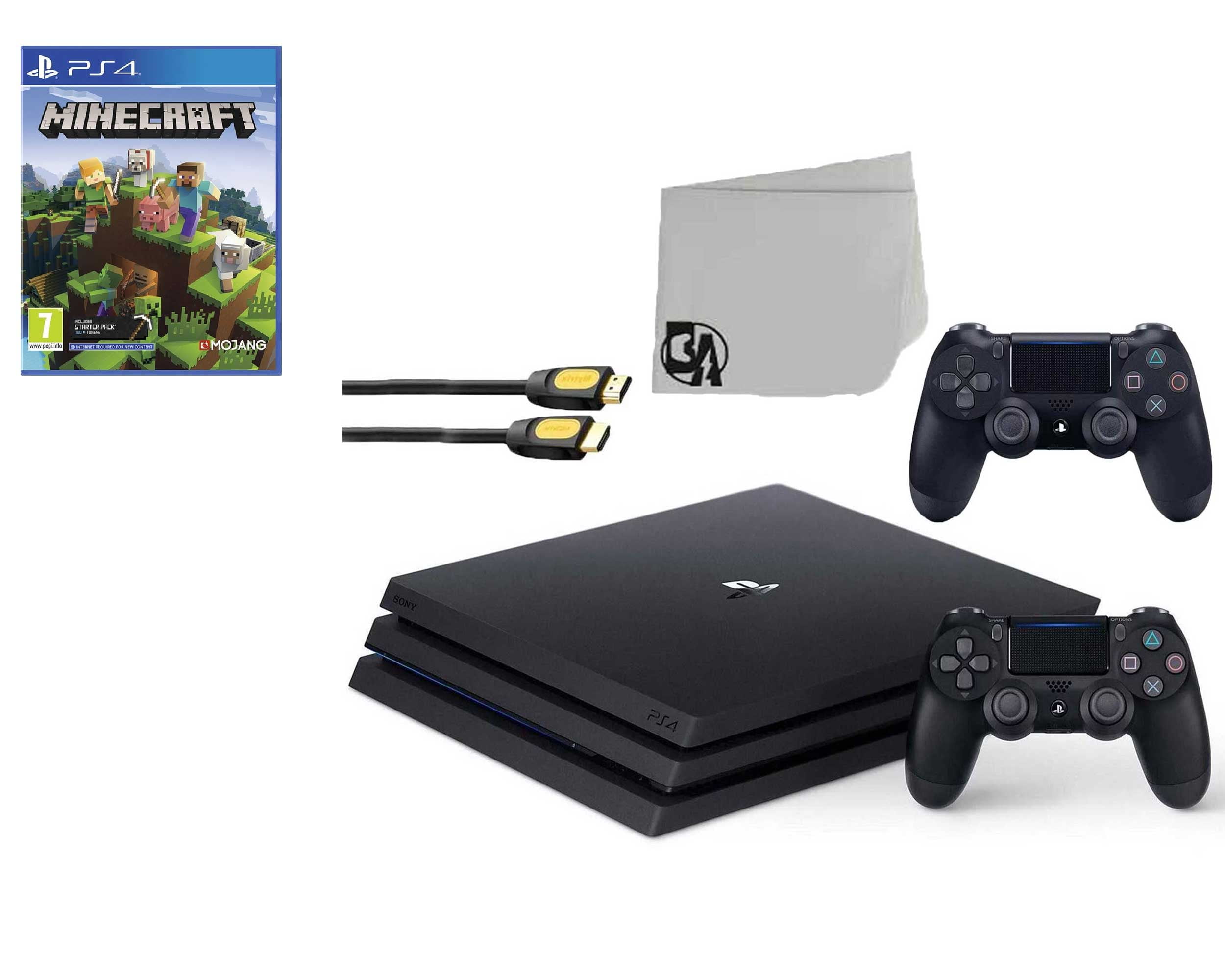 Minecraft Game, PS4 Console and Crystal Controller Bundle, Sony, PlayStation  4, 696055226566 