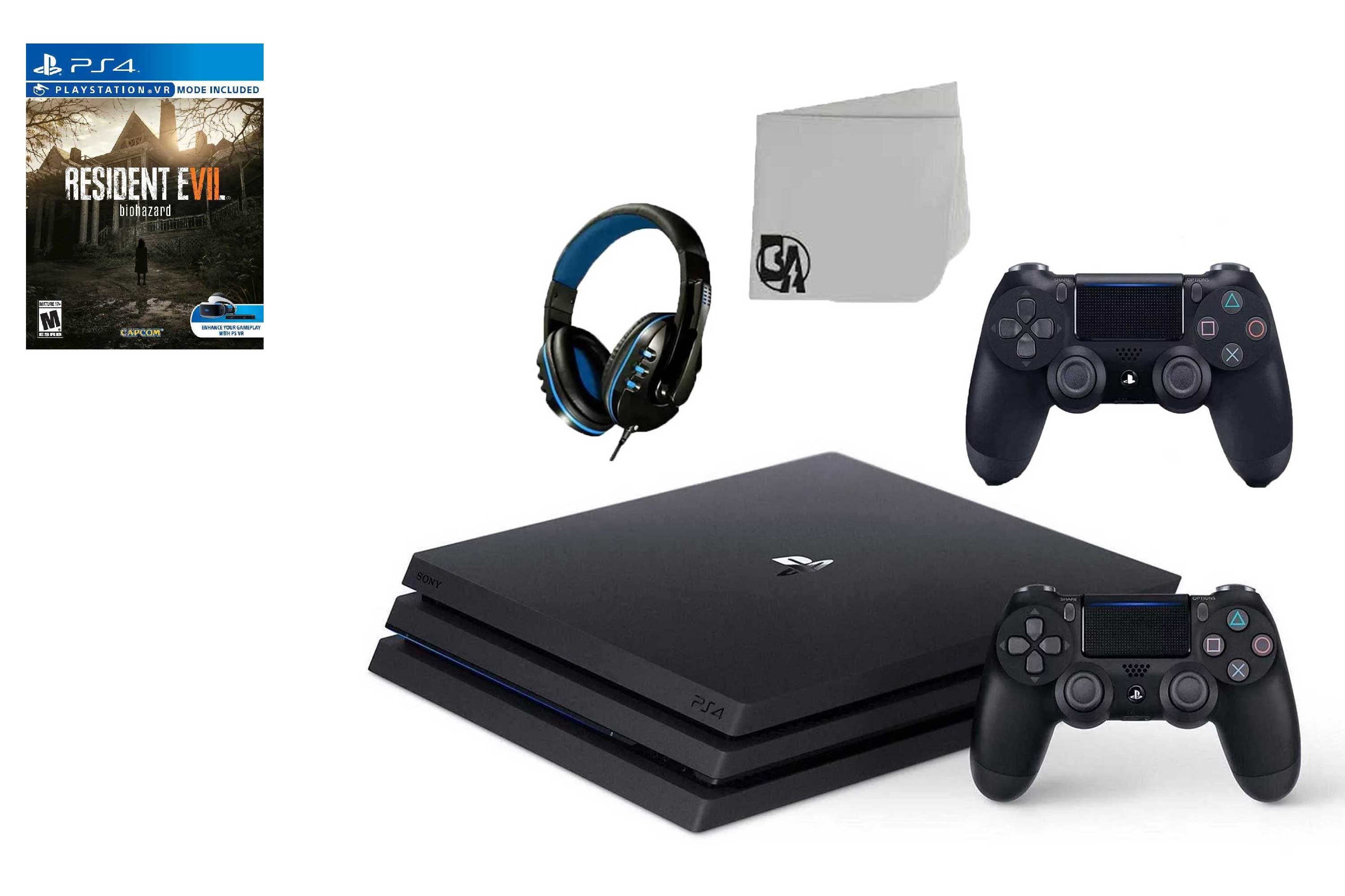 Sony PlayStation 4 Pro 1TB Gaming Console Black 2 Controller Included with  The Last of Us Part II BOLT AXTION Bundle Like New