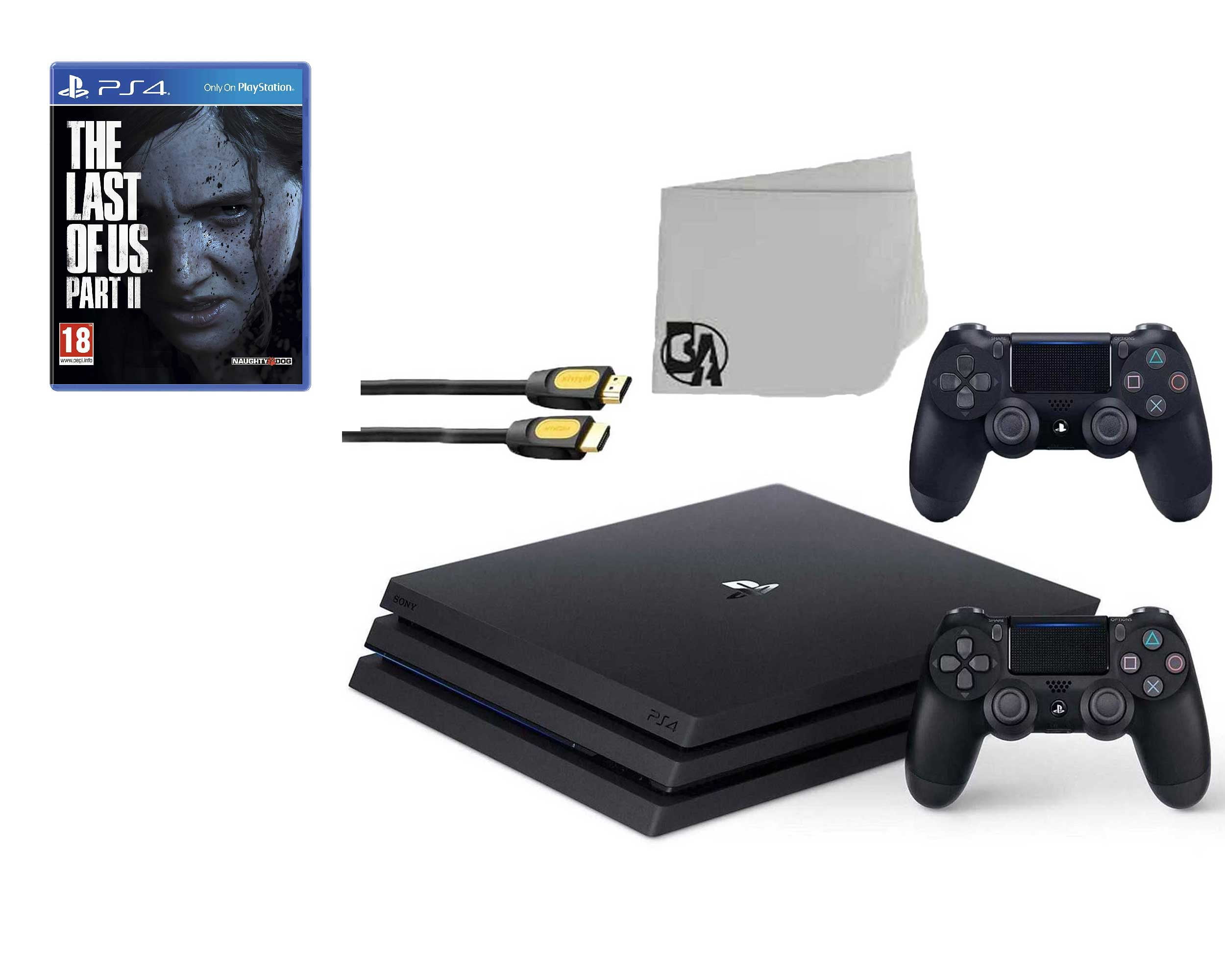 Sony PlayStation 4 Pro 1TB Gaming Console Black 2 Controller Included with  Days Gone BOLT AXTION Bundle Used