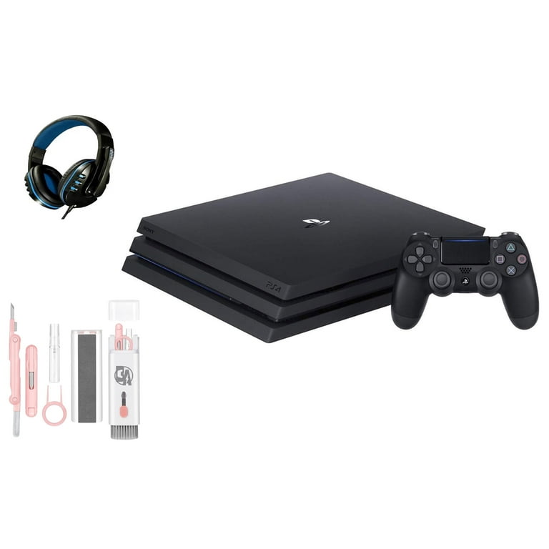 Sony PlayStation 4 Pro 1TB Gaming Console Black Headset With BOLT