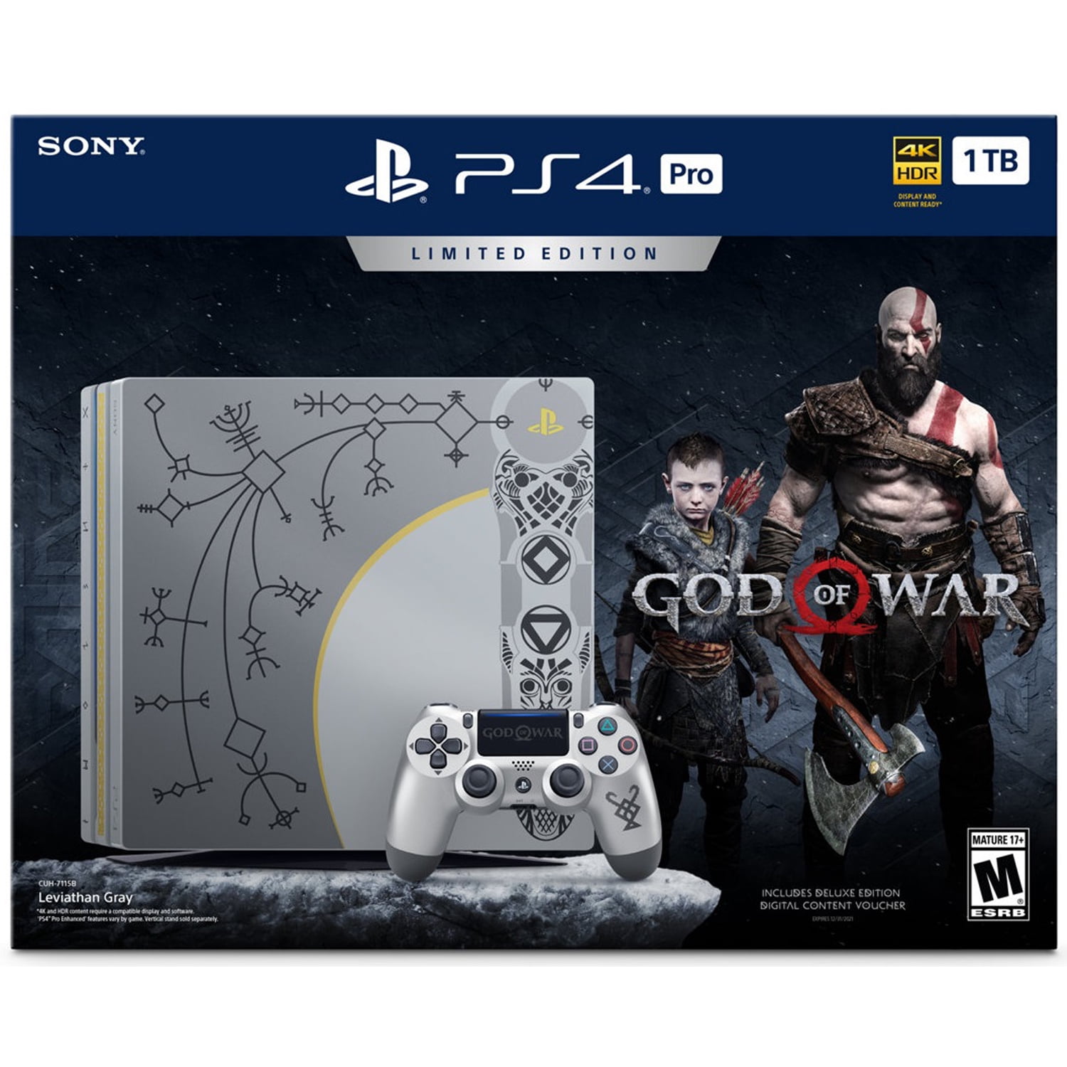 Sony PlayStation 4 Pro 1TB God of War Bundle, CUH-7115B - Walmart.com