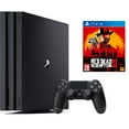 thumbnail image 1 of Sony PlayStation 4 Pro 1TB with Red Dead Redemption 2 Bundle, Jet Black, 1 of 5