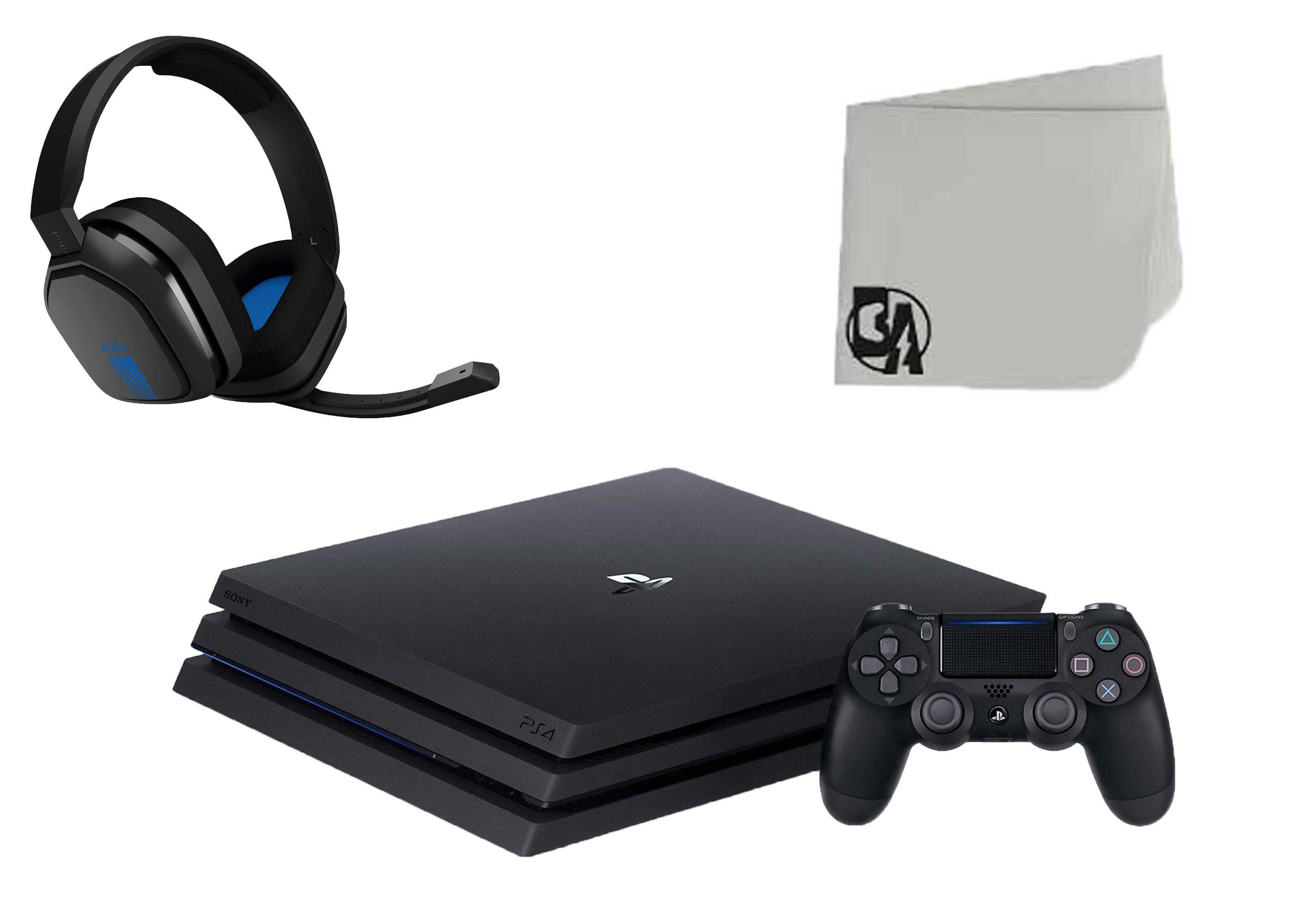 Sony PlayStation 4 Pro Black 1TB Gaming Console with Astro A10 Gaming