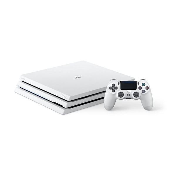 Restored Sony PlayStation 4 Pro Glacier White 1TB Gaming Console with HDMI Cable