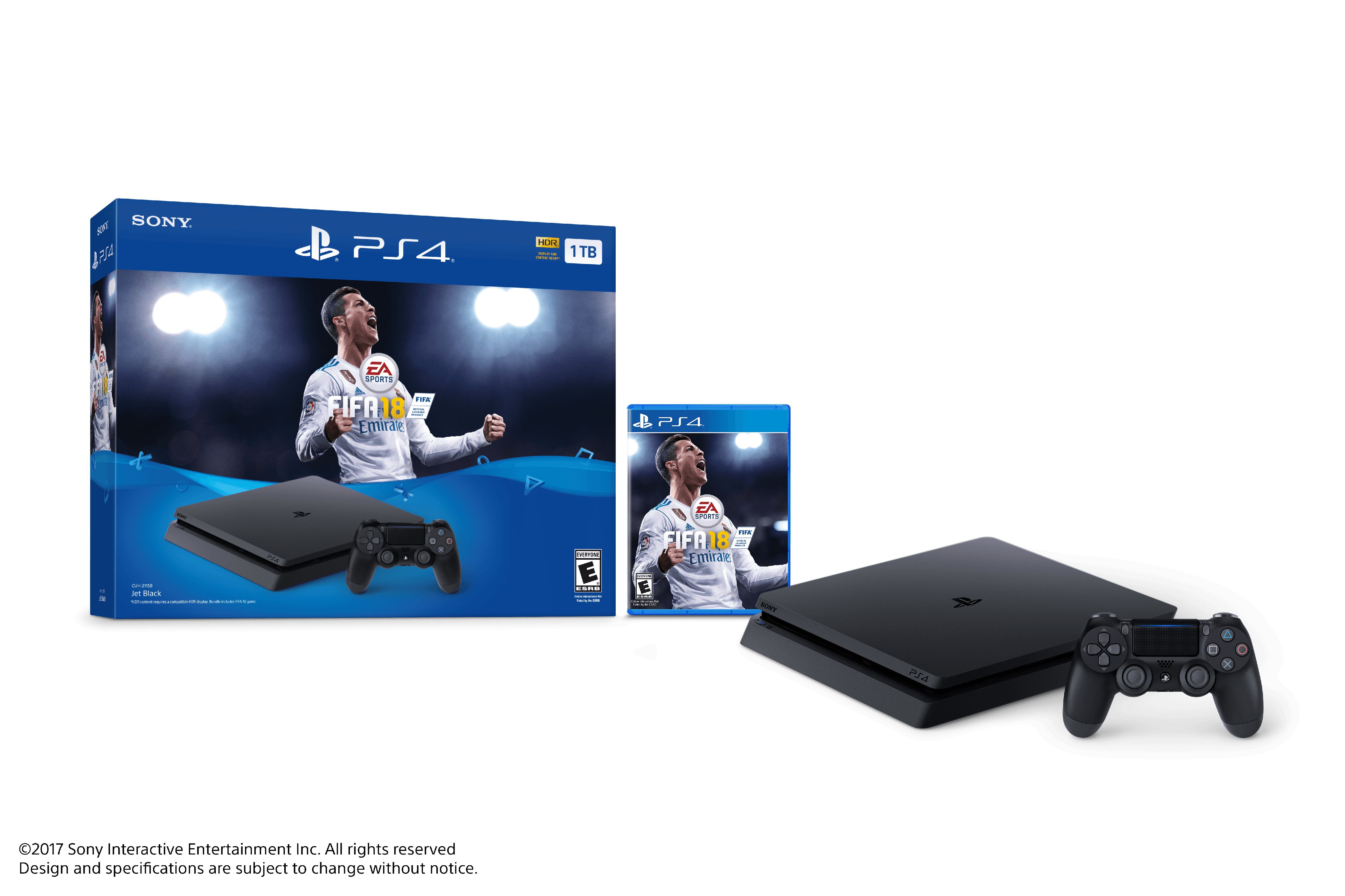PlayStation 4 Slim 1TB FIFA 18 Bundle, Black, CUH-2115B - Walmart.com