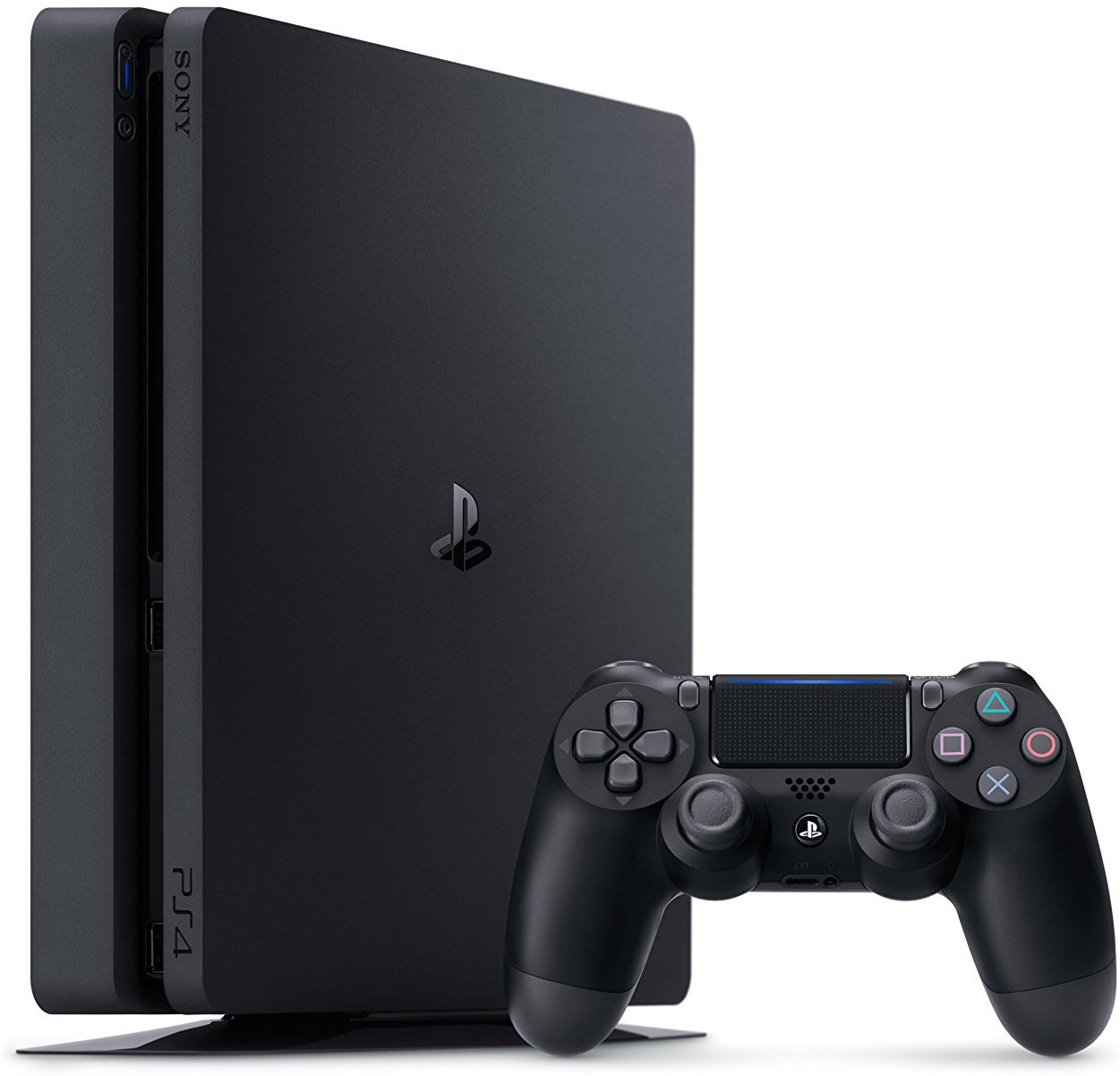 Sony PlayStation 4 Slim 1TB Gaming Console, Black, CUH-2115B - image 1 of 9