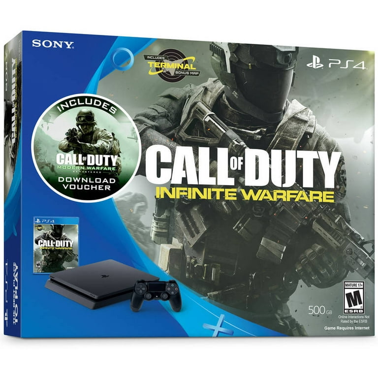 postkontor lunge Mountaineer Sony PlayStation 4 Slim 500GB Call of Duty: Infinite Warfare Bundle, Black  - Walmart.com