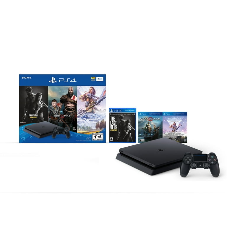 Sony PlayStation 4 Slim Storage Upgrade 2TB SSHD Only On PlayStation - 3  Games Bundle - Enhanced with Fast Solid State Hybrid Drive