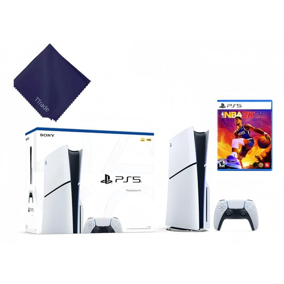 Sony PlayStation_5 Console (Slim Disc Version) with NBA 2K23 Game Bundle - Next-Gen Gaming and Basketball Experience