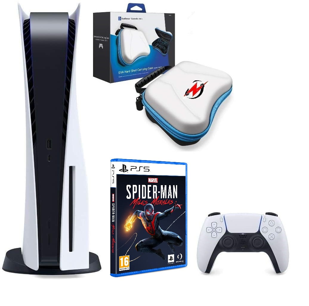 Sony PlayStation 5 Console (PS5 Disc Version) with Miles Morales Spiderman  and Accessories 