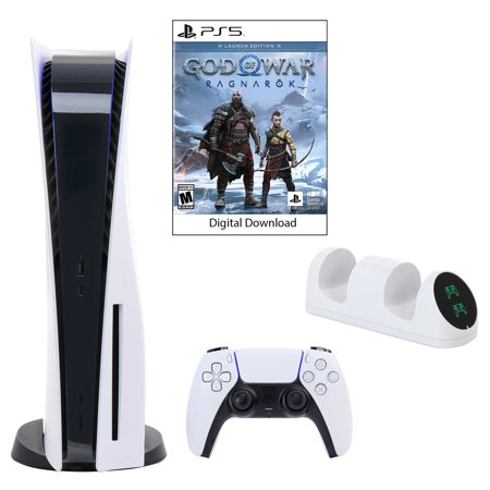 Sony PlayStation 5 Core Console with God of War: Ragnarok with Dual Charger