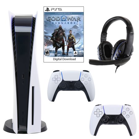 Sony PlayStation 5 Core Console with God of War: Ragnarok with Headset and DualSense Controller in White