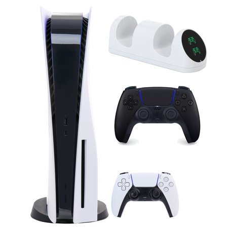 Sony PlayStation 5 Core with Extra Black Dualsense Controller and Dual Charging Dock