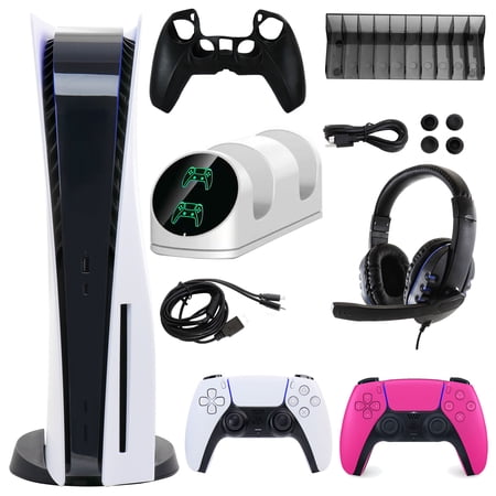 Sony PlayStation 5 Core with Extra Pink Dualsense Controller and Accessories Kit