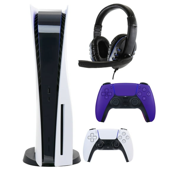 Sony PlayStation 5 Core with Extra Purple Dualsense Controller and Universal Headset