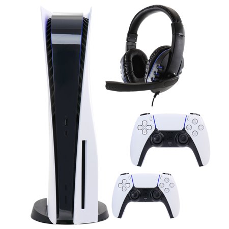 Sony PlayStation 5 Core with Extra White Dualsense Controller and Universal Headset