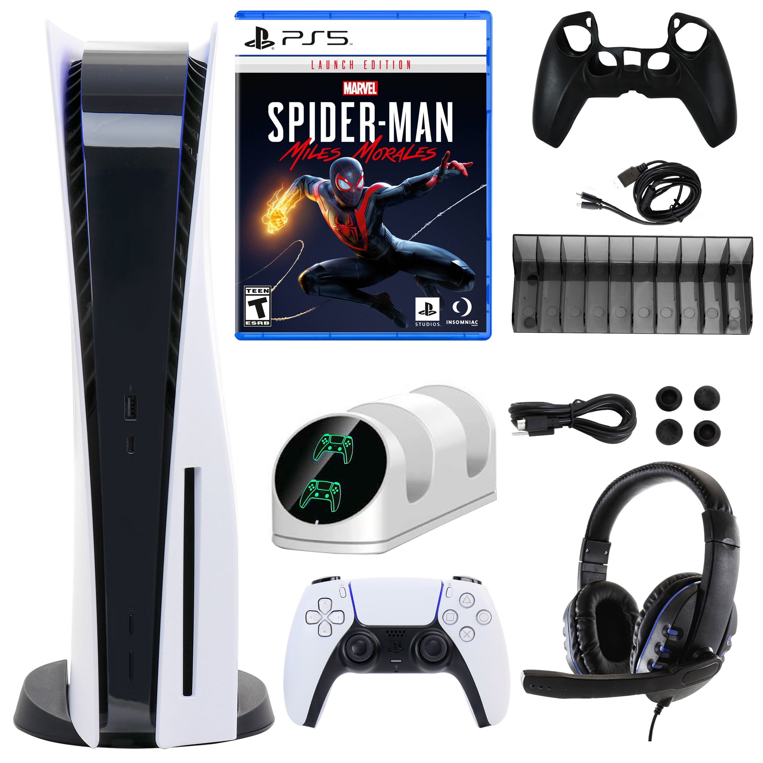 Sony PlayStation 5 Core with Miles Morales Game and Accessories Kit