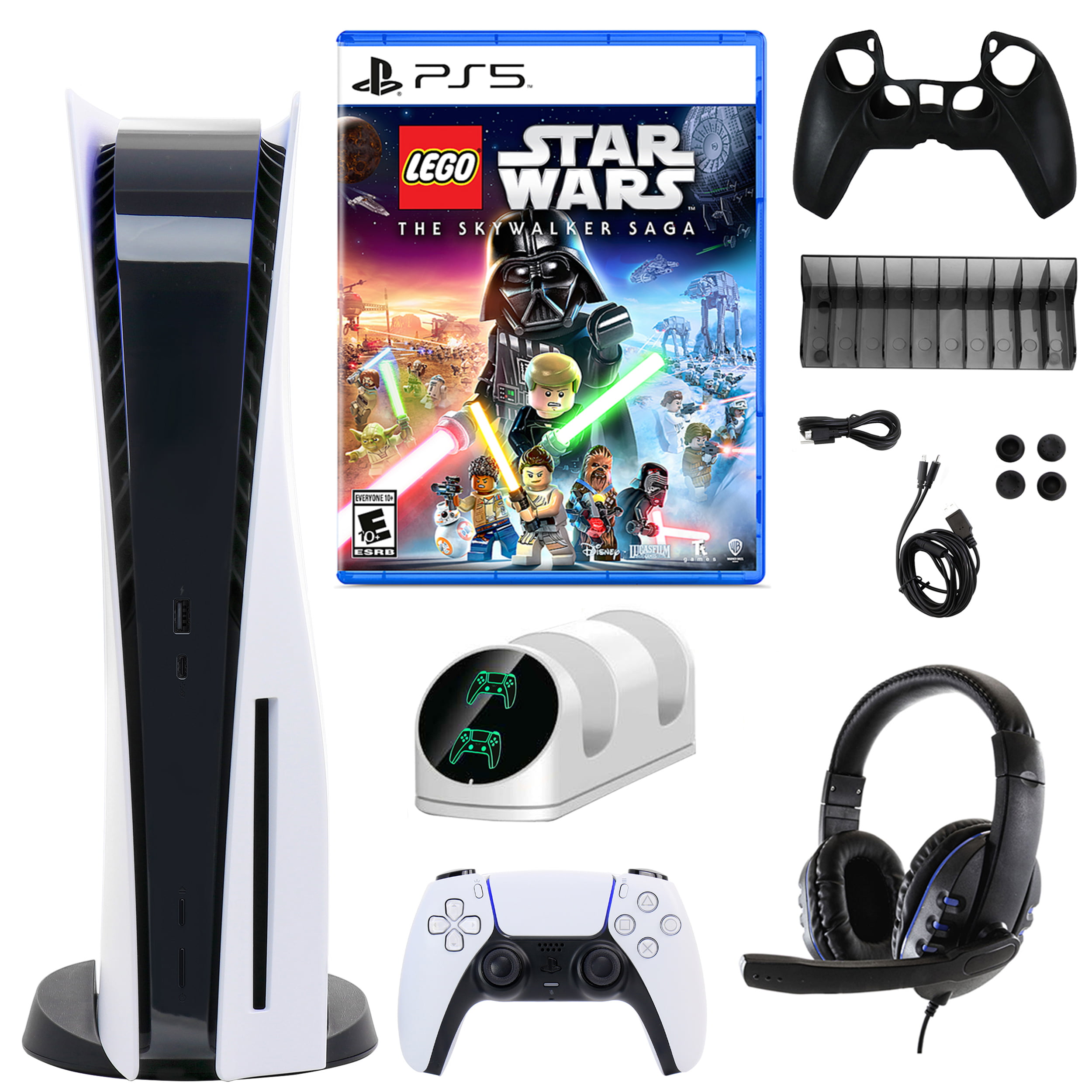 Sony PlayStation 5 Core with StarWars Skywalker and Accessories Kit (PS5,  PlayStation Disc Version Console) 