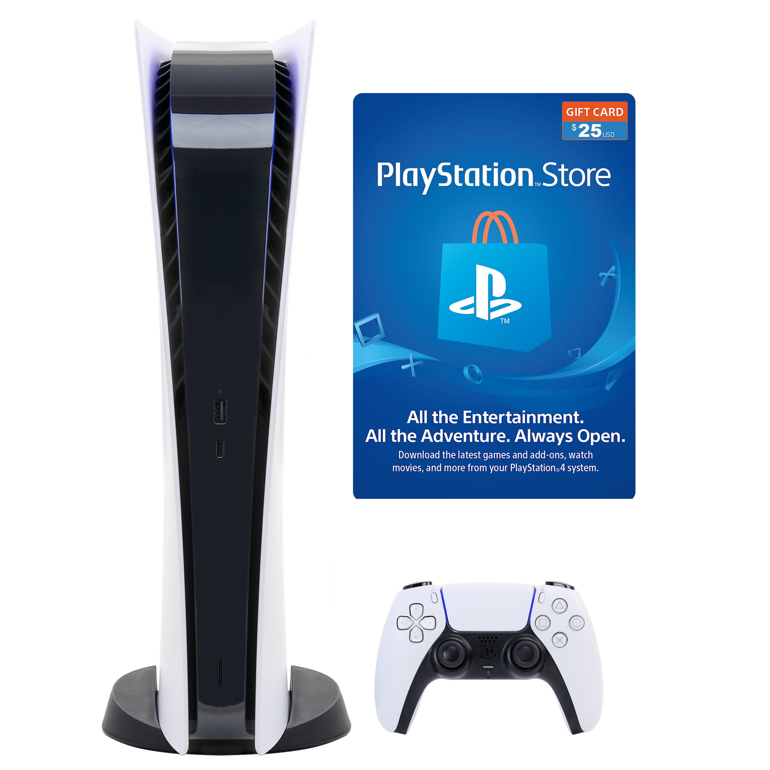 Sony PlayStation 5 Digital Console with $25 PSN Card 