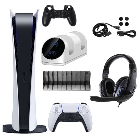 Sony PlayStation 5 Digital Console with Accessories Kit (PS5 Digital Console)