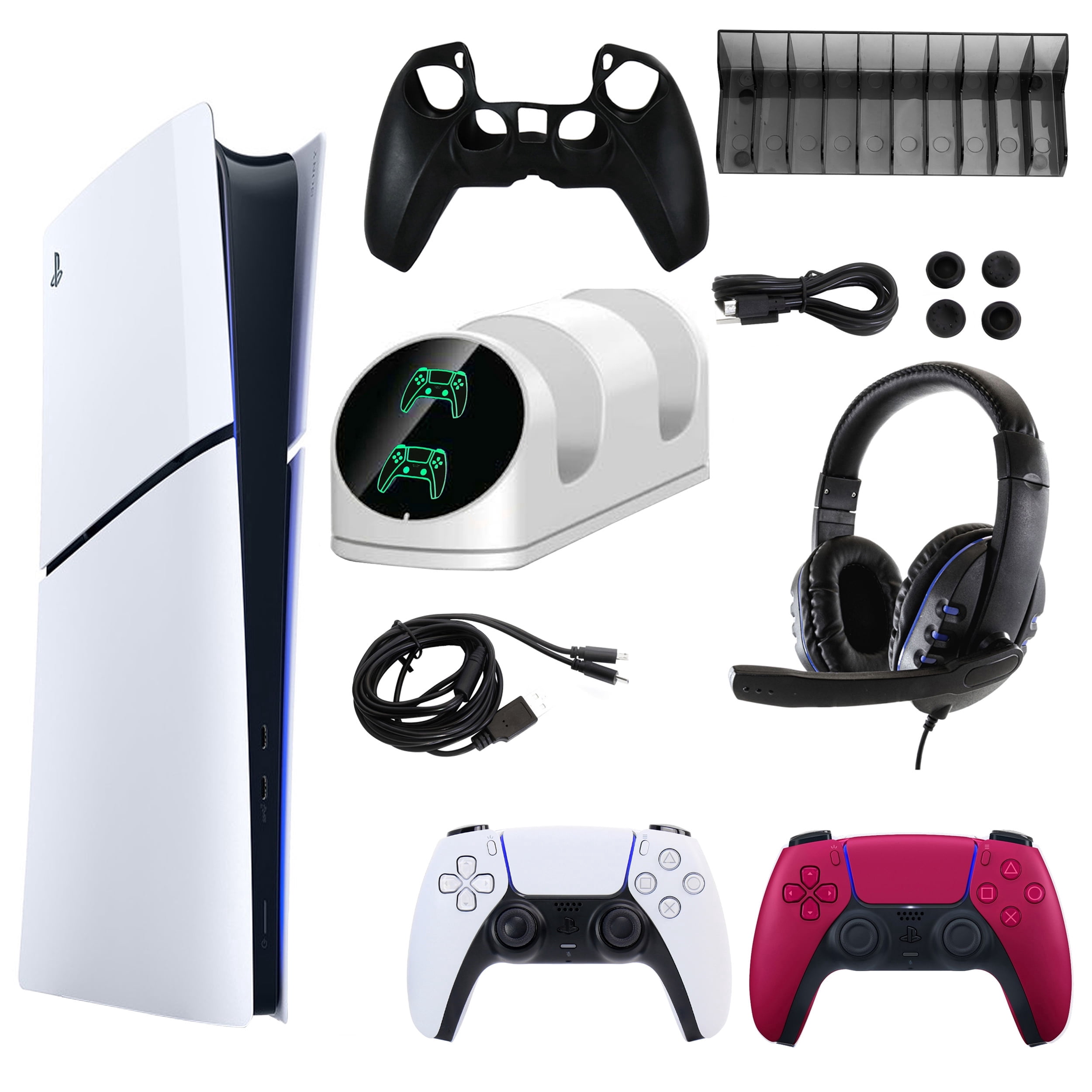 DualSenseセット　PS5本体　プレステ5   Pl PlayStation 5 Digital Console, Purple DualSense Controller