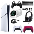 thumbnail image 1 of Sony PlayStation 5 Slim Digital Console with Extra Red Dualsense Controller and Accessories Kit (PS5, PlayStation Digital Version), 1 of 1