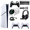 thumbnail image 1 of Sony PlayStation 5 Slim Digital Console with Extra White Dualsense Controller and Accessories Kit (PS5, PlayStation Digital Version), 1 of 5