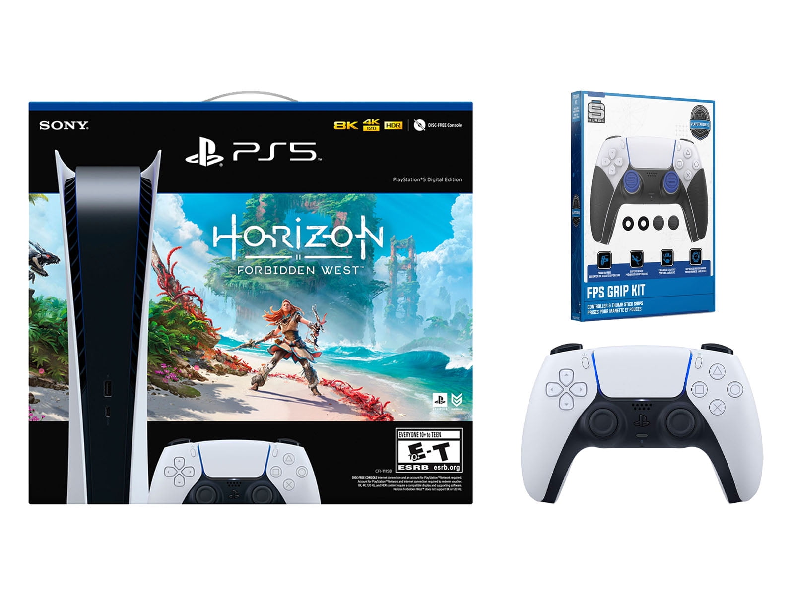 Sony PlayStation 5 PS5 Digital Edition Horizon Forbidden West (JPN Plug)  Console Bundle CFIJ-10001 - US