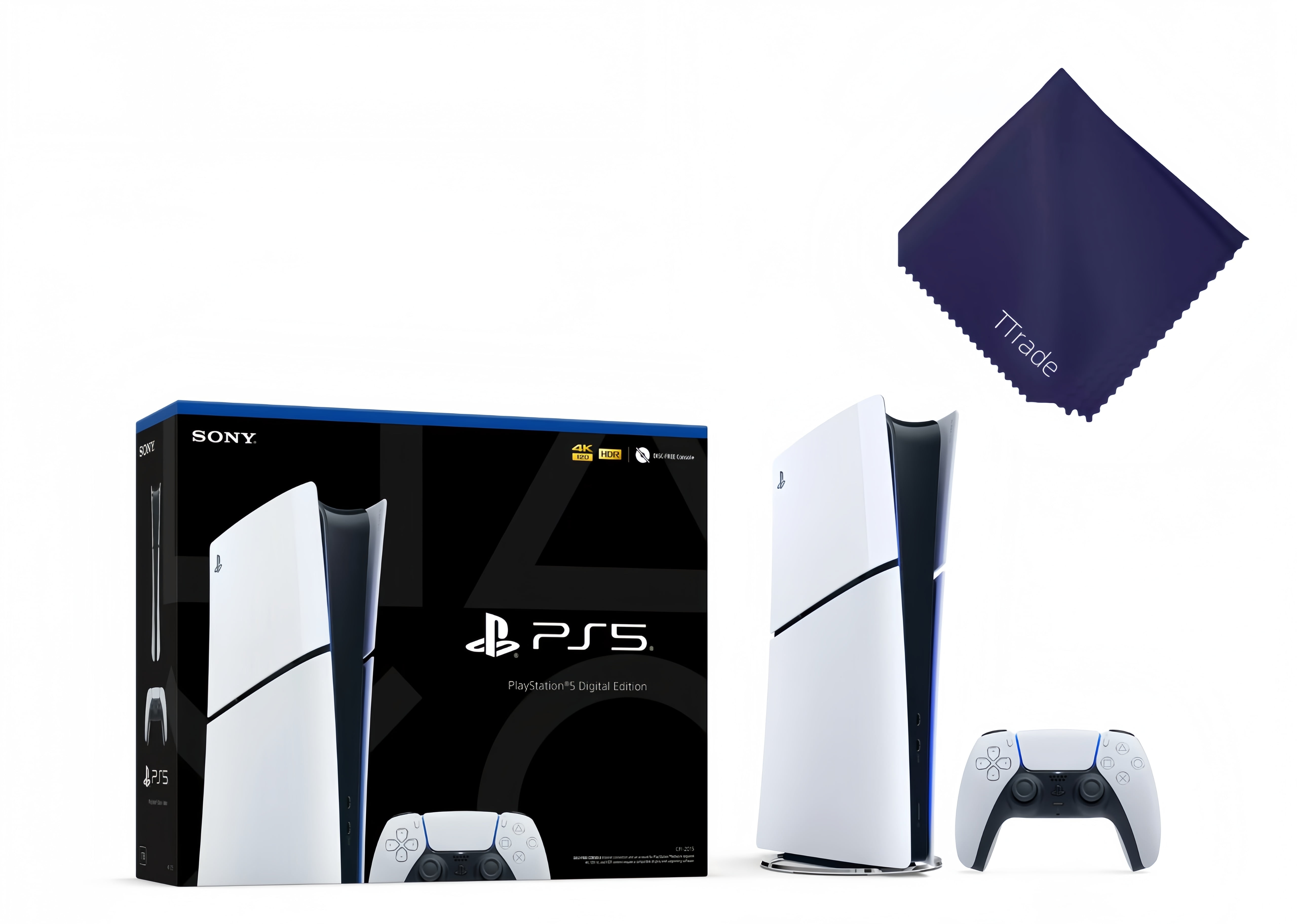 Sony PlayStation_5 Digital Edition Slim Console  Next-Gen 4K Ultra HD Gaming, 1TB SSD Storage,Disc-Free Gaming, PS_5 Slim