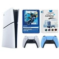 thumbnail image 1 of Sony PlayStation 5 Digital Fortnite Flowering Chaos Bundle with Extra Controller and MightySkins Code - Starlight Blue, 1 of 5