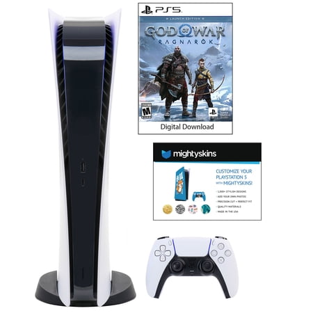 Sony PlayStation 5 Digital GOW: Ragnarok Console with Skins Voucher