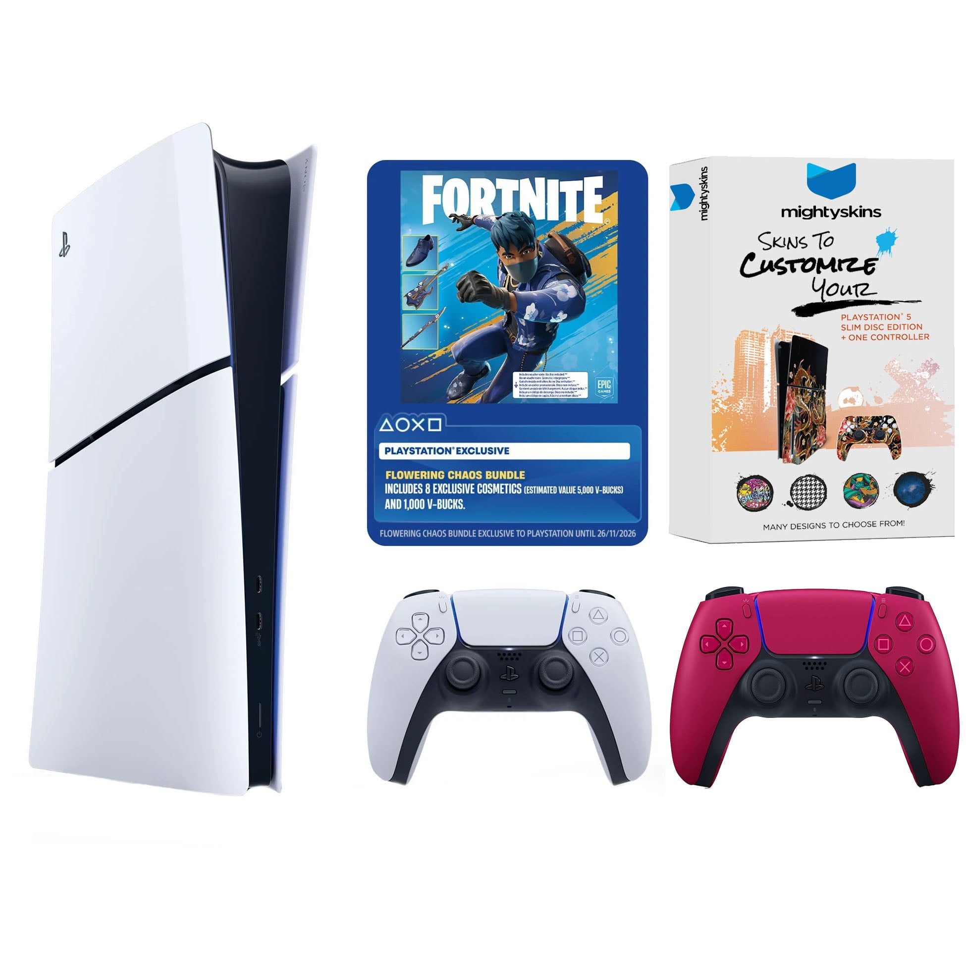 おもちゃ PS5 Sony PlayStation 5 Disc Fortnite Flowering Chaos Bundle with Extra