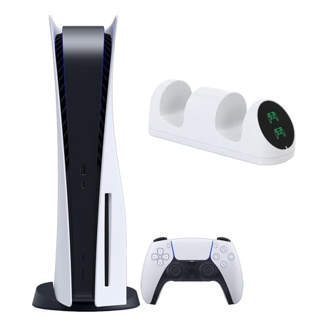 Sony PlayStation 5 Disc Version Console with Dual Charging Dock