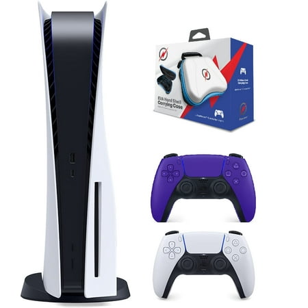 Sony PlayStation 5 Disk Edition with PS5 Galactic Purple DualSense Controller Limited Bundle